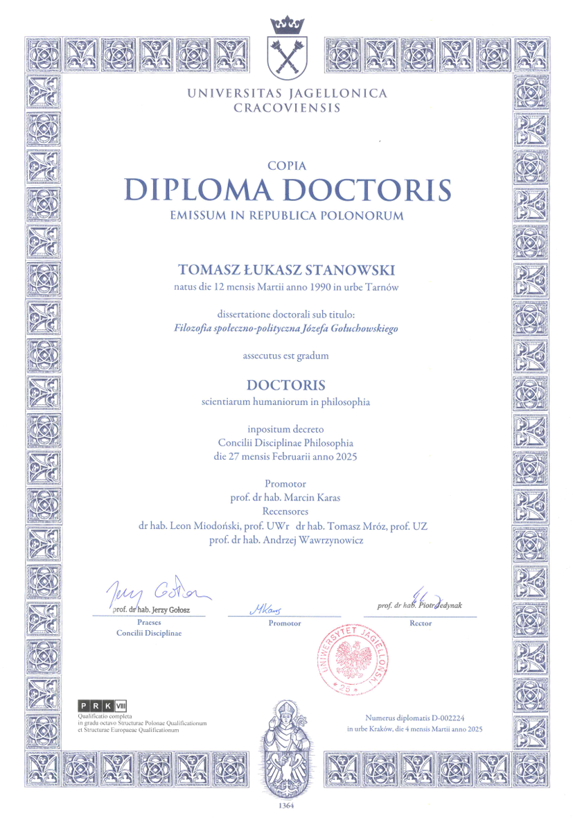 Doctoral diploma