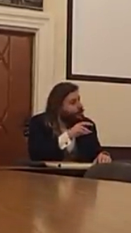 Photograph from a conference presentation